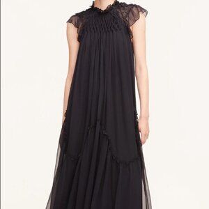 NWT Rebecca Taylor Smocked Chiffon Dress